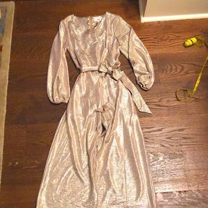 Girls gold jumpsuit sz12